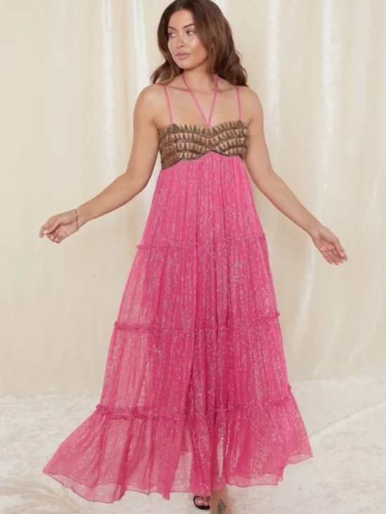 RAGA Dresses & Skirts - 💗 Raga Zella Lurex Empire Maxi Dress NWT💗